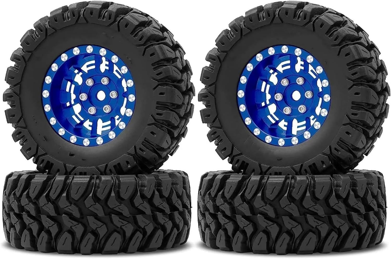 RCタイヤ For TRX4M For SCX24 FCX24 AX24 1/24 1/18 RC カー 1.0 プラスビードロック