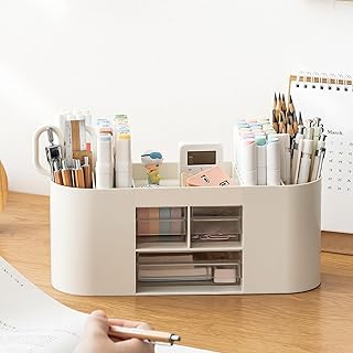 INSTOME Pencil Pen Holder for Desk with 3 Drawers - All-In-One Desk Orga...