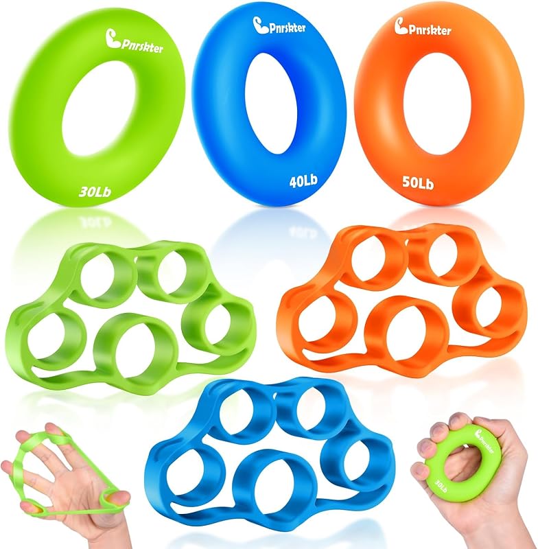 Pnrskter Hand Grip Strengthener, Finger Exerciser, Grip Strength Trainer