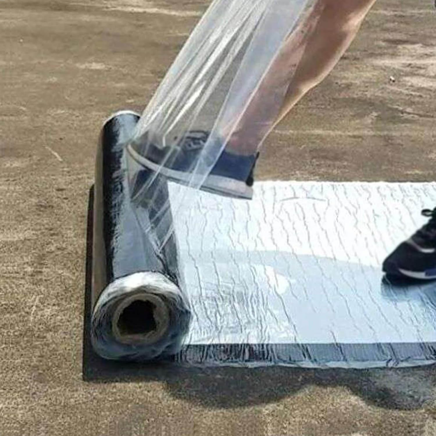 Cinta de Bituminosa Impermeable Autoadhesiva Cinta de Aluminio Cinta de Sellado de Reparación para Fugas de Techo,Reparación de Grietas,Ruptura de Tuberías (1m x 4m)
