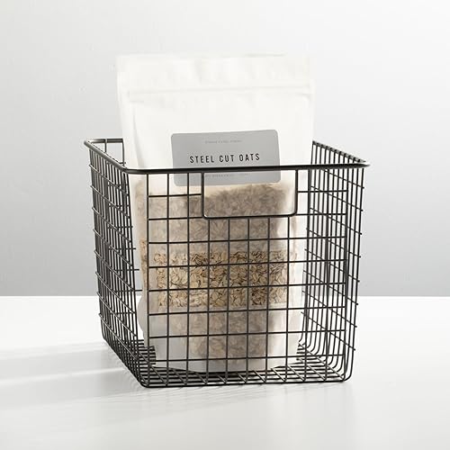 Miniatura 7 de mDesign - Canasta de alambre metálico para organizar y almacenar alimentos