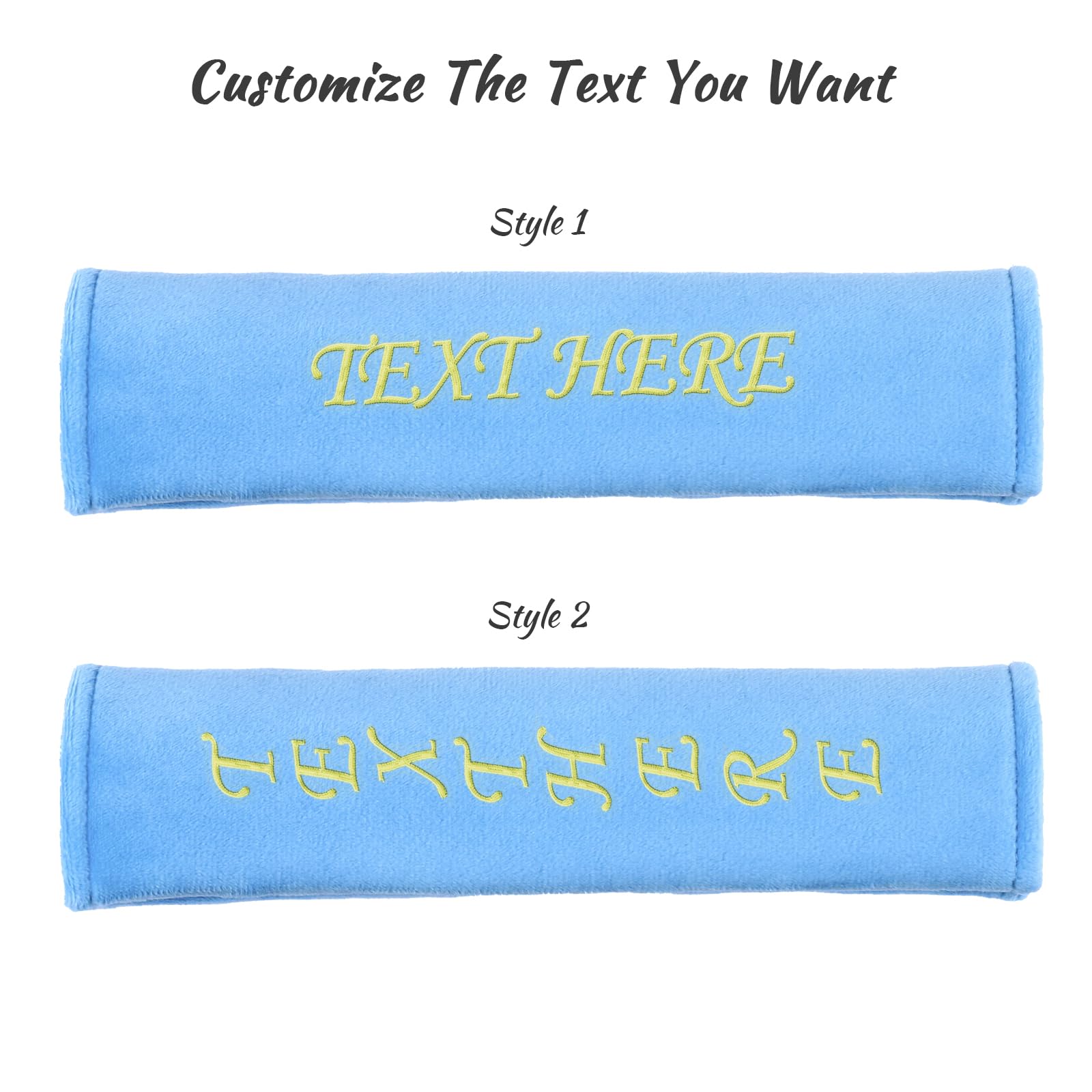 Monogrammed Seat Belt Covers Seat Belt Pad Personalized Custom