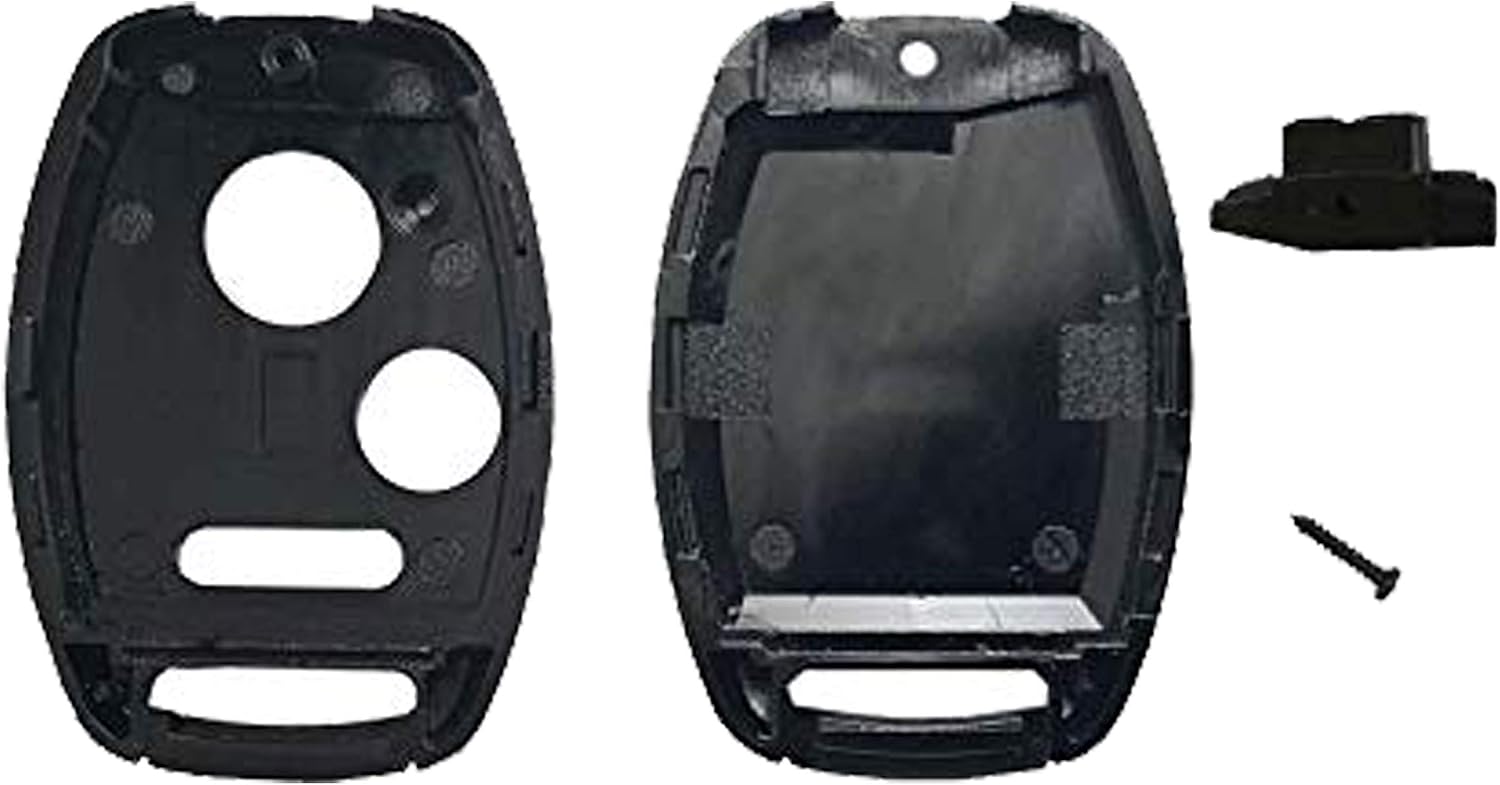 Arruweer NO Cut Replacement Key Fob Shell Case Fit for Honda Accord Crosstour Civic Odyssey CR-V CR-Z Fit Keyless Entry Remote Car Key Fob Cover (Only Casing) (2+1 Button)