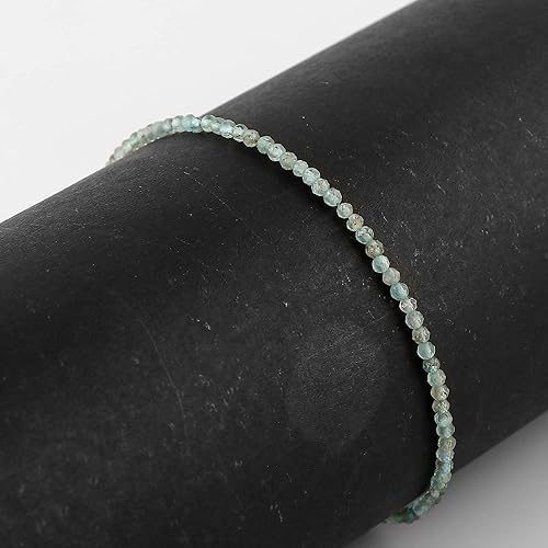 Miniatura 3 de Natural New Aquamarine Gemstone Beads Bracelet for Women, Crystal Gems Healing Bracelets, Chakra Stone Bead Bracelets, Yoga Stone Beads Bracelets
