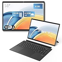 FUNYET Laptop 2 in 1, sistema Win 11 da 14 pollici