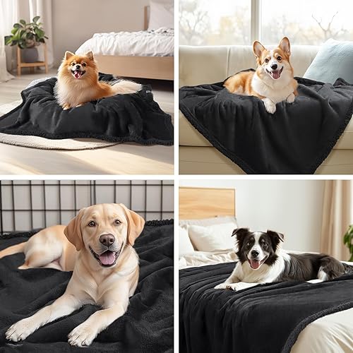 Miniatura 4 de Luciphia Manta impermeable para perros grandes, a prueba de líquidos, protector de muebles lavable y reversible para mascotas, para sofá, manta de