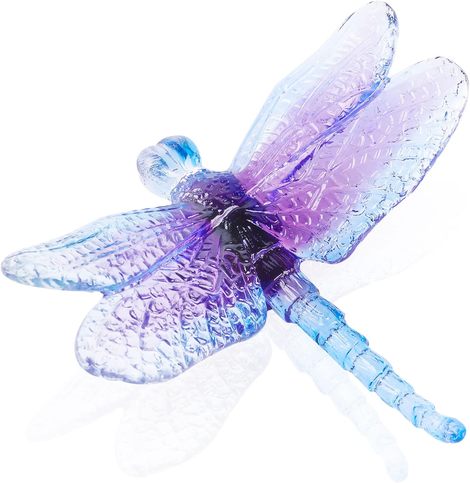 YWHL Crystal Dragonfly Gifts for Women, Glass Dragonfly Figurines Decor, Animal Collectible Figurines for Home Decoration