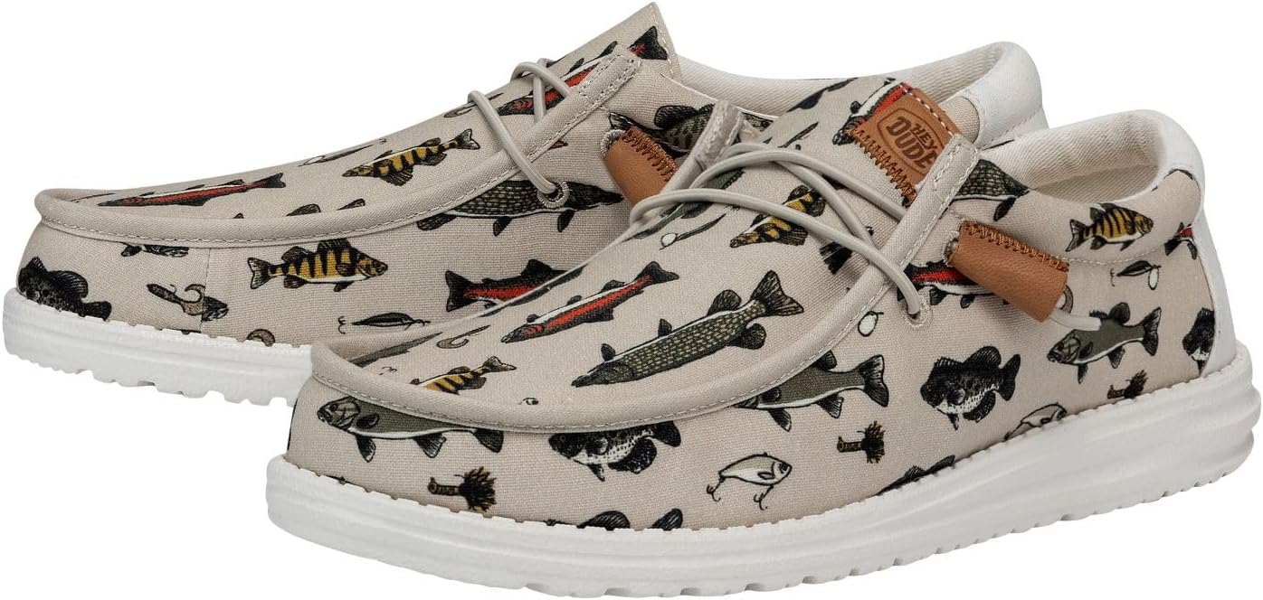 HEYDUDE Men’s Wally Fish Lure Slip-On Shoes | Lightweight, Comfortable Loafers for Men | Fishing, Boating & Travel-Ready Casual Footwear - Image 4