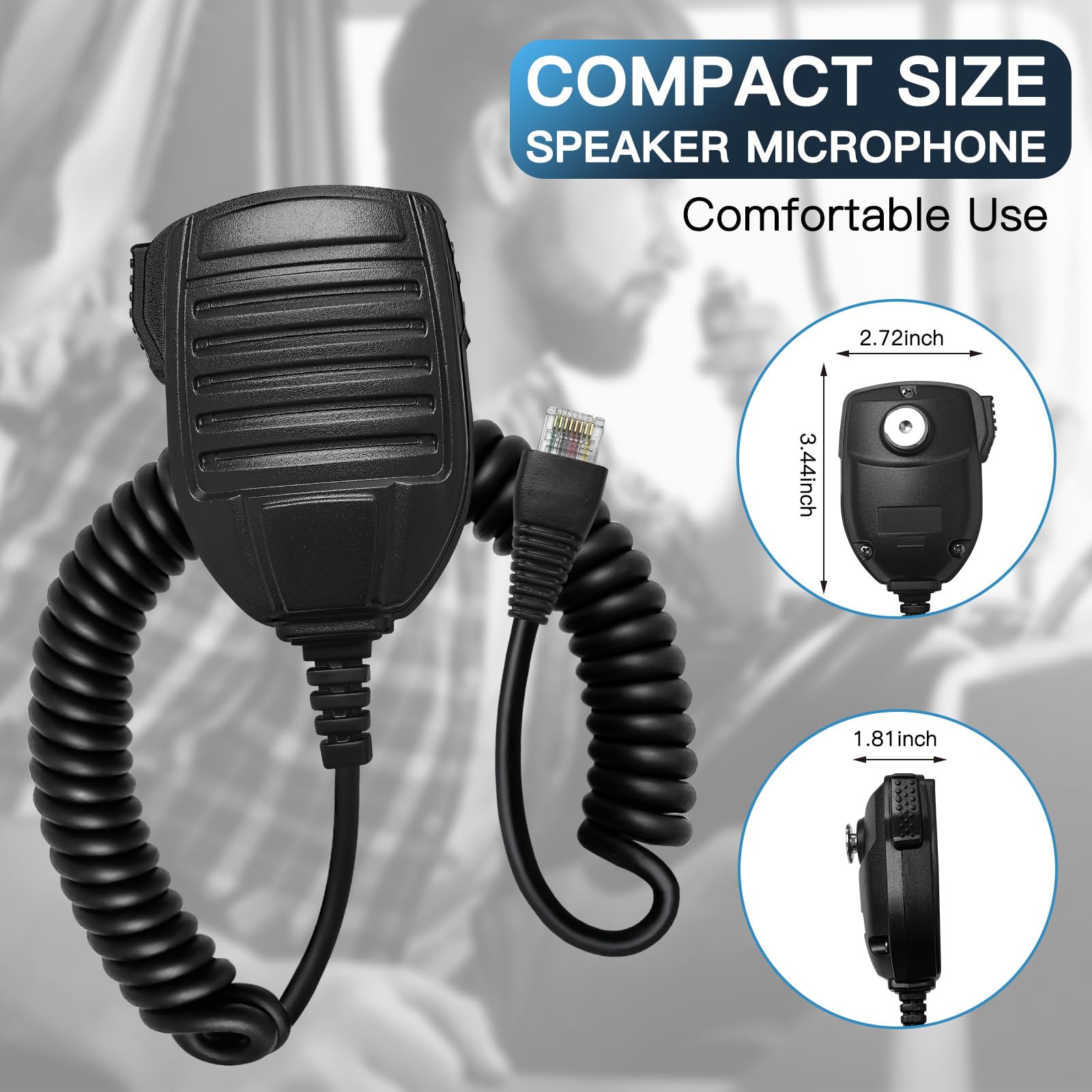 Amazon.com: MH-67A8J Handheld Speaker Microphone 8 Pin Mic for