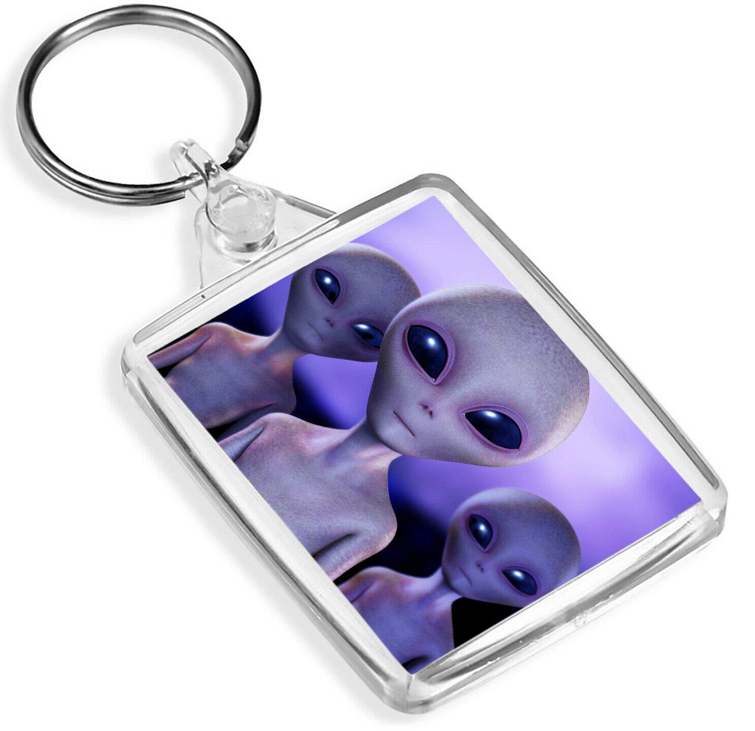 Destination Vinyl Keyrings Funky Alien Grey Keyring Aliens X-Files UFO Outer Space Galaxy #8214