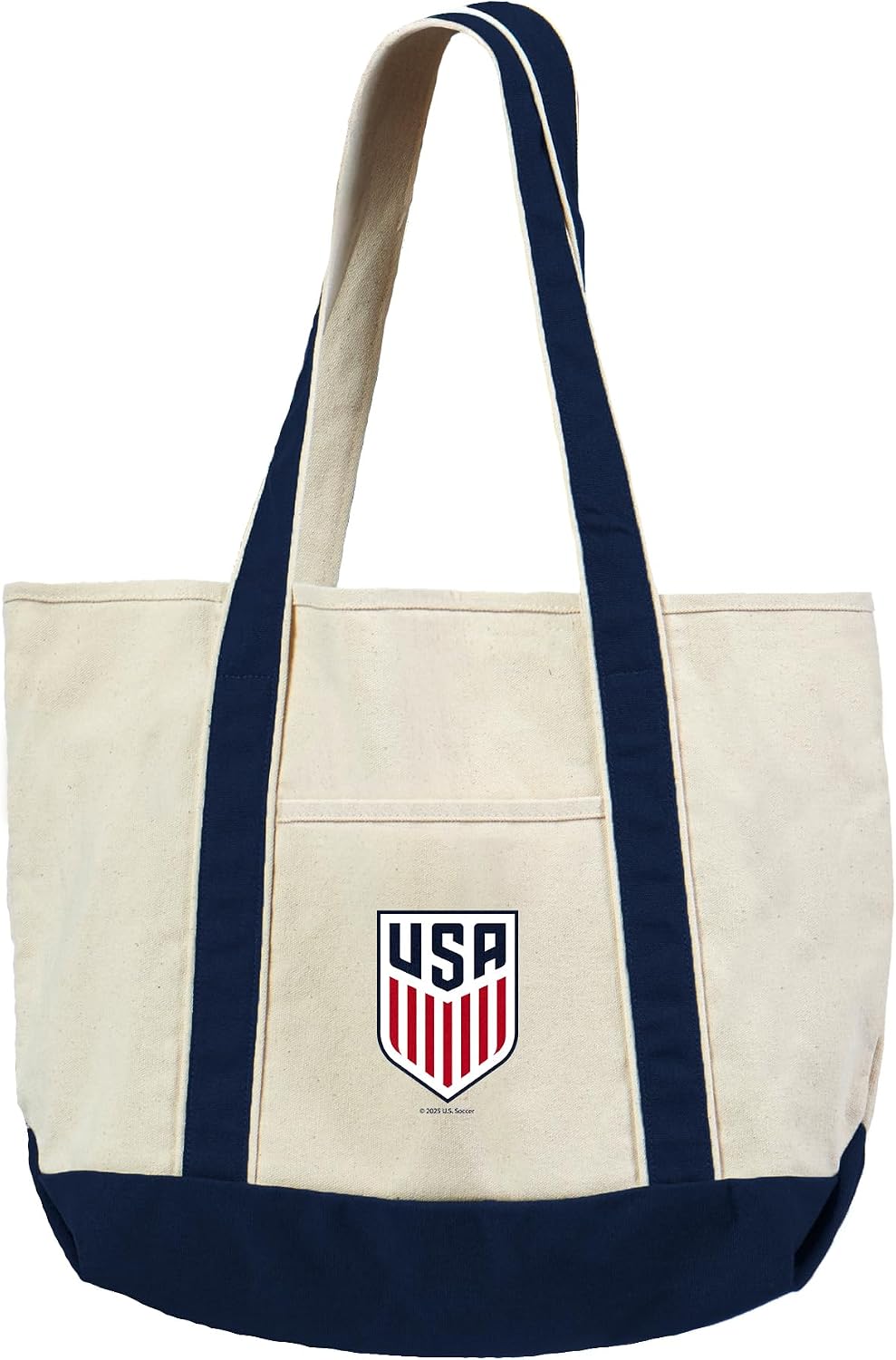 Northwest US Soccer History Canvas Tote with Colored Strap