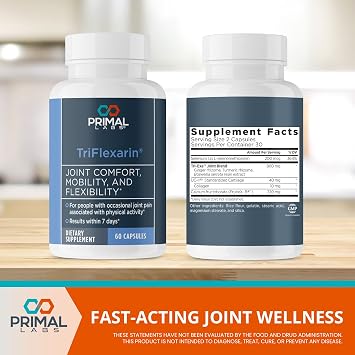 TriFlexarin Joint Support Supplement with FruiteX-B for Joint Comfort and Mobility