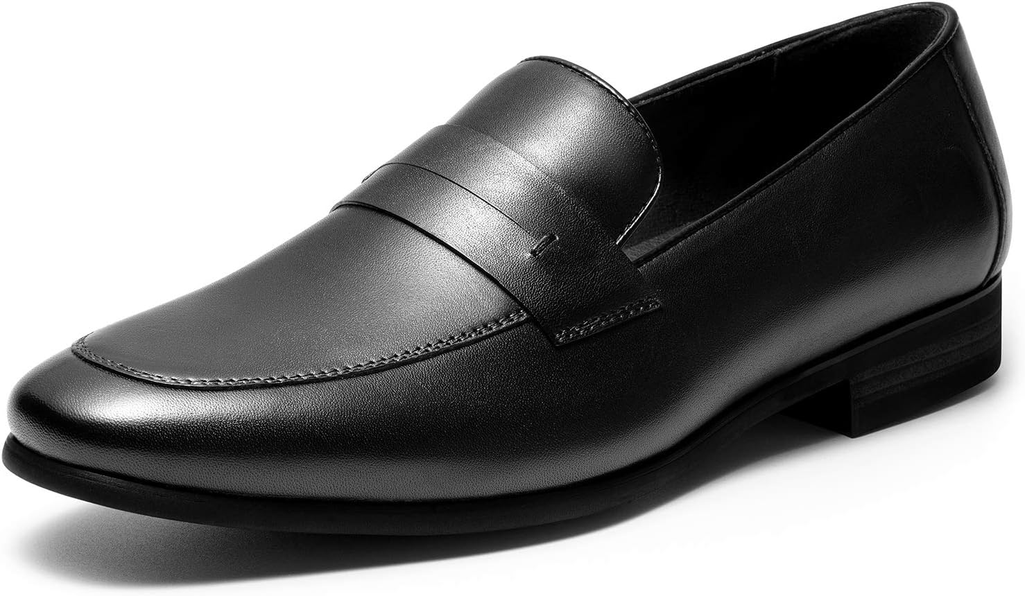 Men's Leather Formal Penny Loafers Classic Slip-On Dress Shoes DS06
