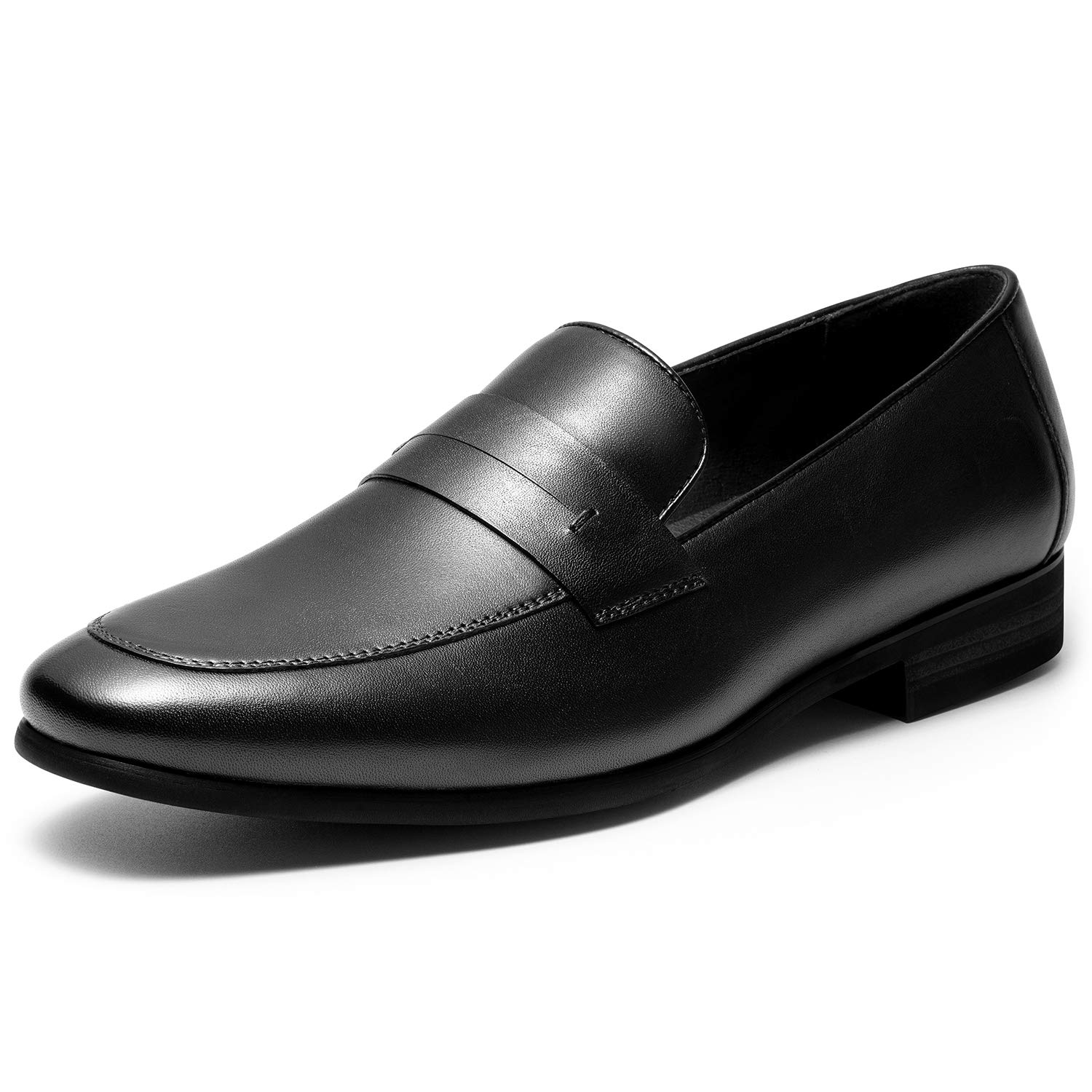 Men's Leather Formal Penny Loafers Classic Slip-On Dress Shoes DS06