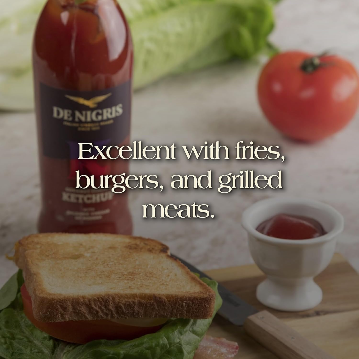 De Nigris Excellence line - Gourmet Italian Ketchup With Balsamic Vinegar Of Modena 10,14 Oz (Pack of 2) | Ketchup With Balsamic Vinegar From Modena Italy Aged