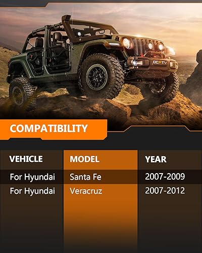 Miniatura 3 de Amortiguadores traseros para Hyundai/Kia, amortiguadores OCPTY para 2007-2012 para Hyundai Santa Fe | 2007-2012 para Hyundai Veracruz | 2011-2013