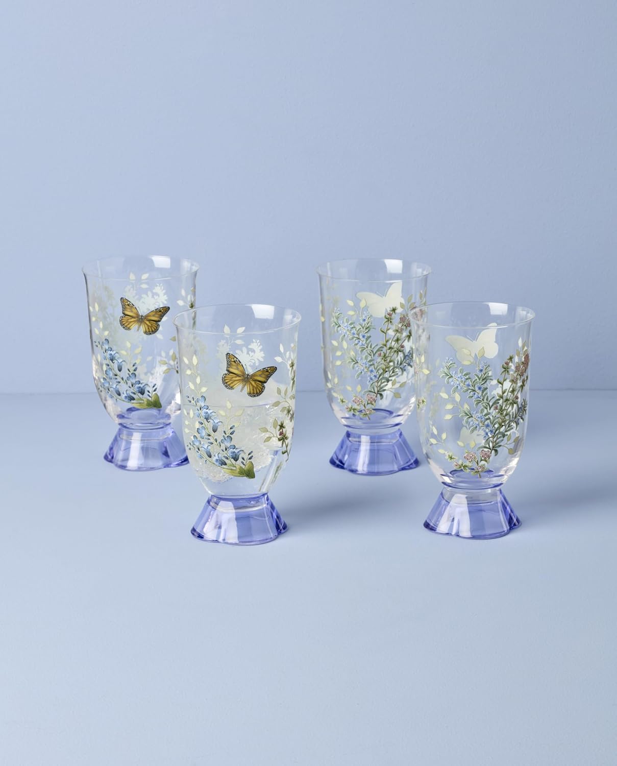 Lenox 897831 Butterfly Meadow Herbs Tall Tumblers, Set Of 4