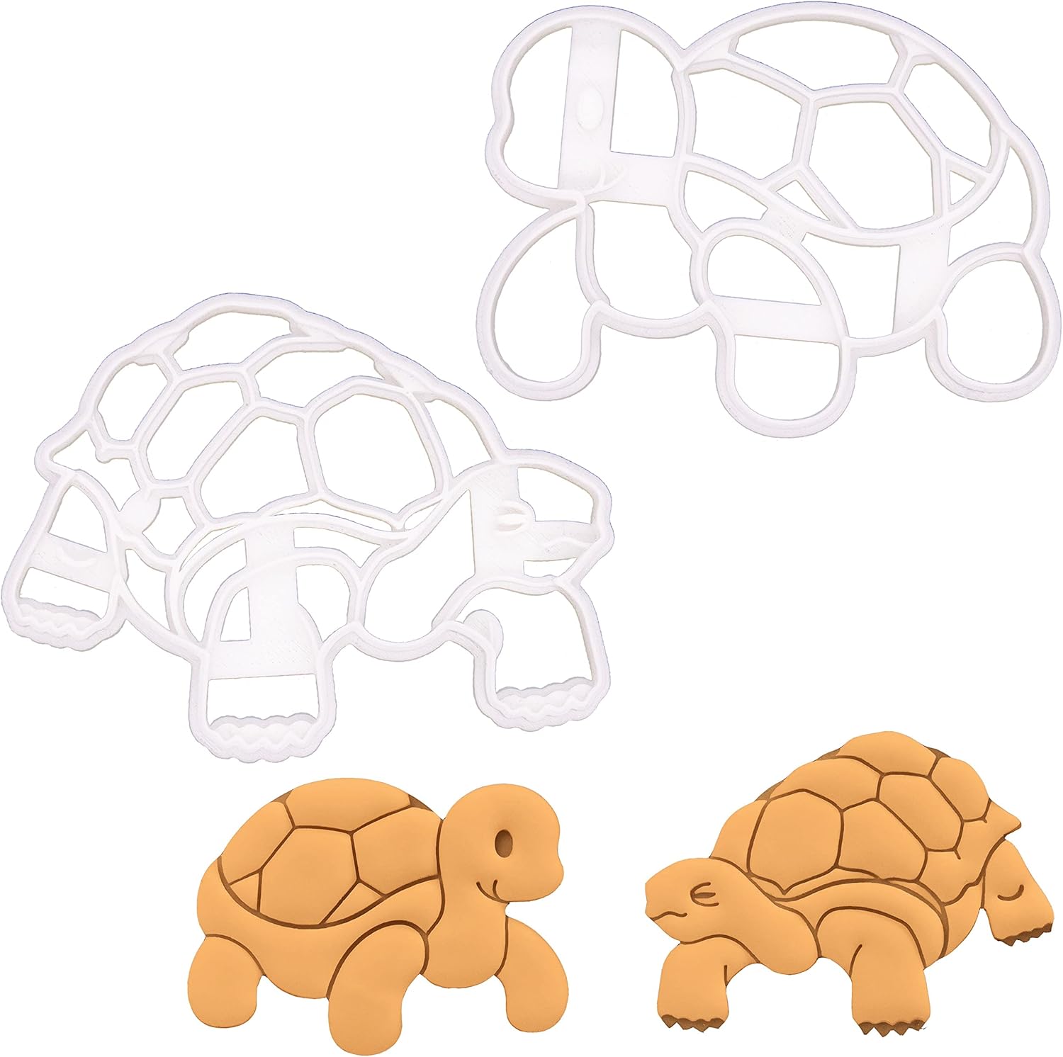 Set of 2 Tortoise Cookie Cutters, 2 pieces - Bakerlogy