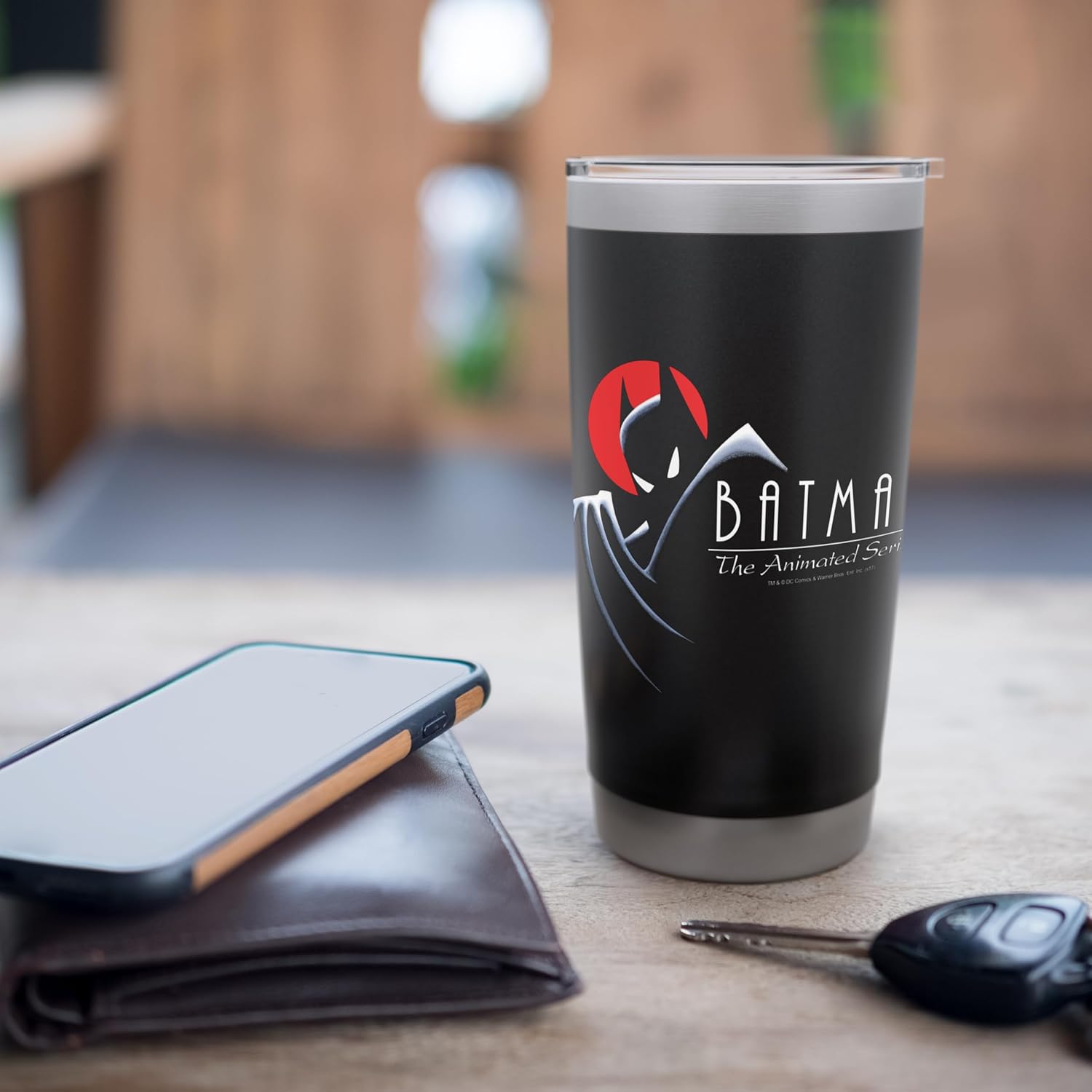 Batman: Animated Series Silhouette Logo Stainless Steel Insulated Tumbler - Image 7