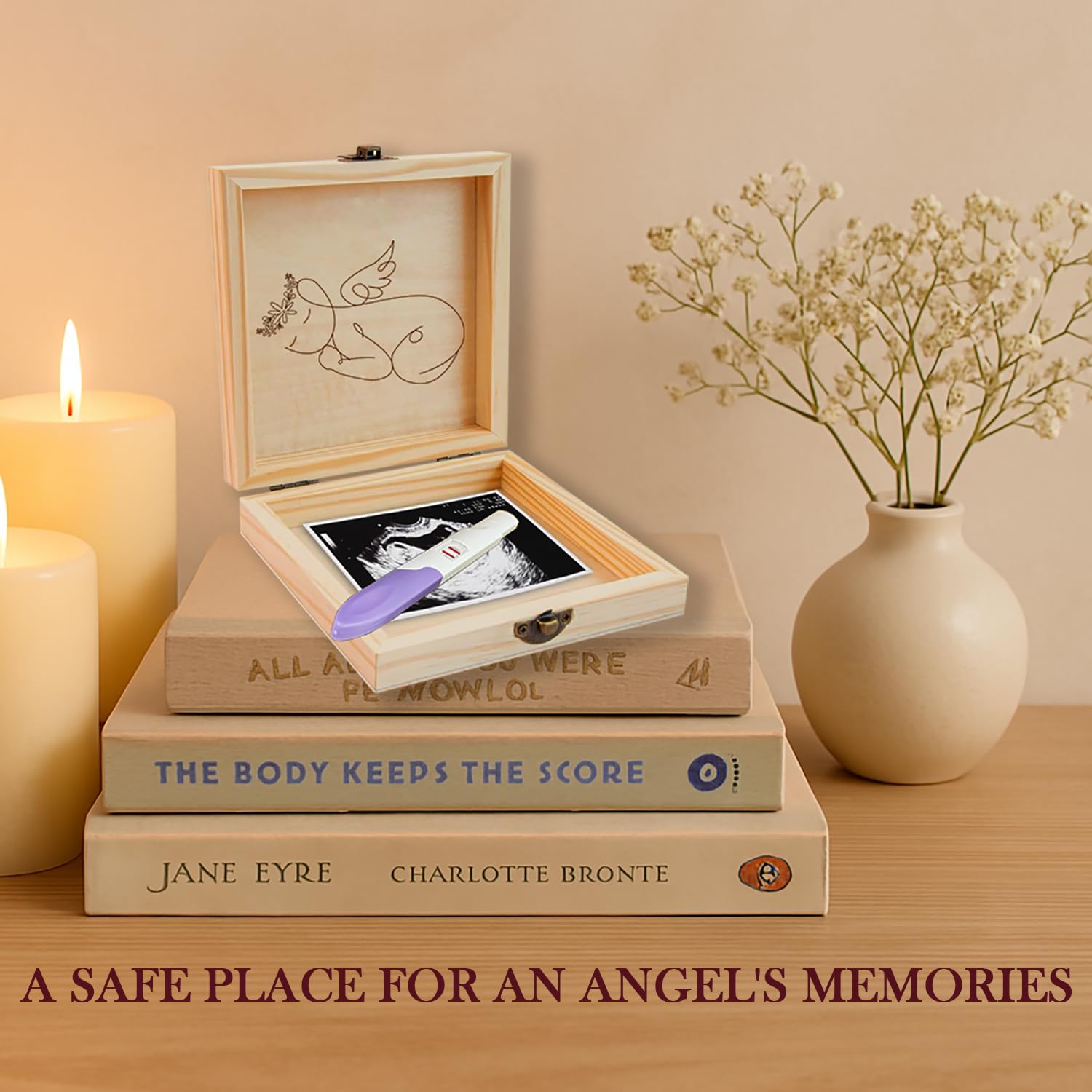 Caja de recuerdos de aborto espontáneo, regalo de condolencias para madres y padres