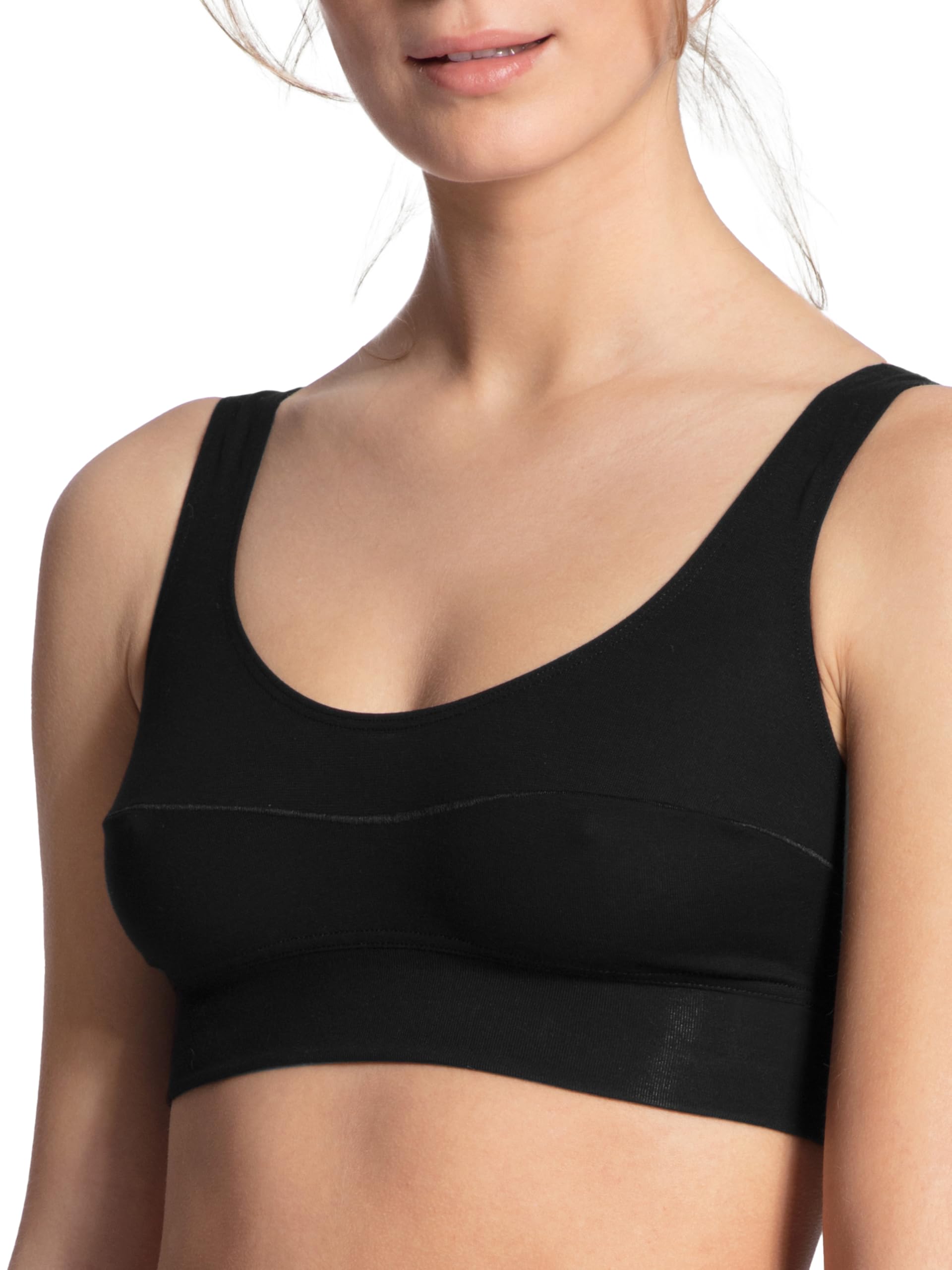 Calida Women's Bustier Elastic , Black (Schwarz 992) , L