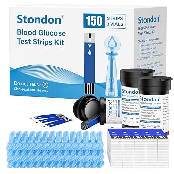 Stondon Test Strips and Lancets, 150 Count Refill for G430/G520/G425-3