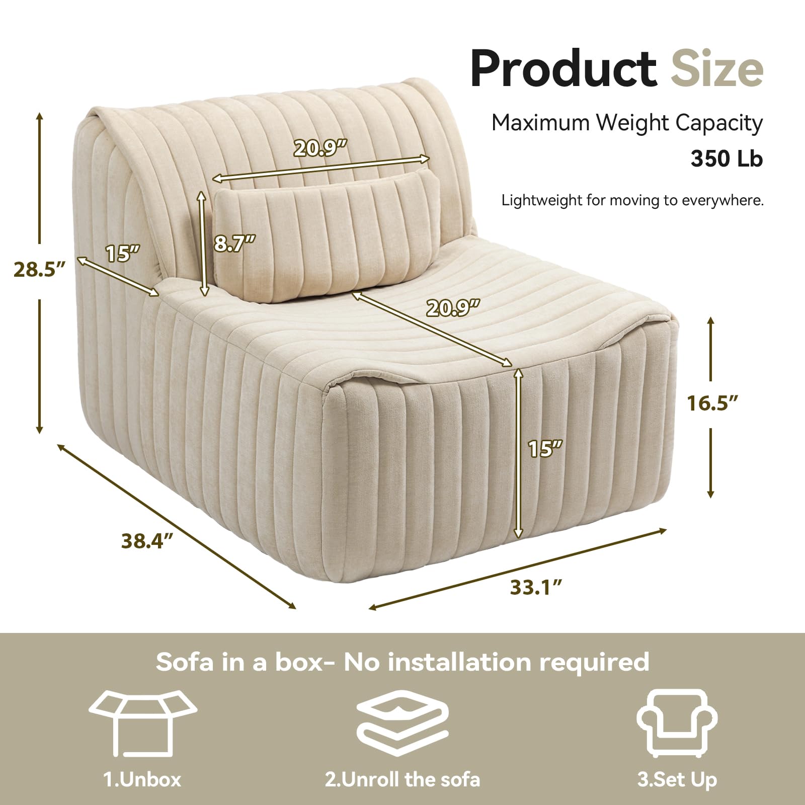 VERSILI Kanye Graduation Bear Beanbag Cover Only