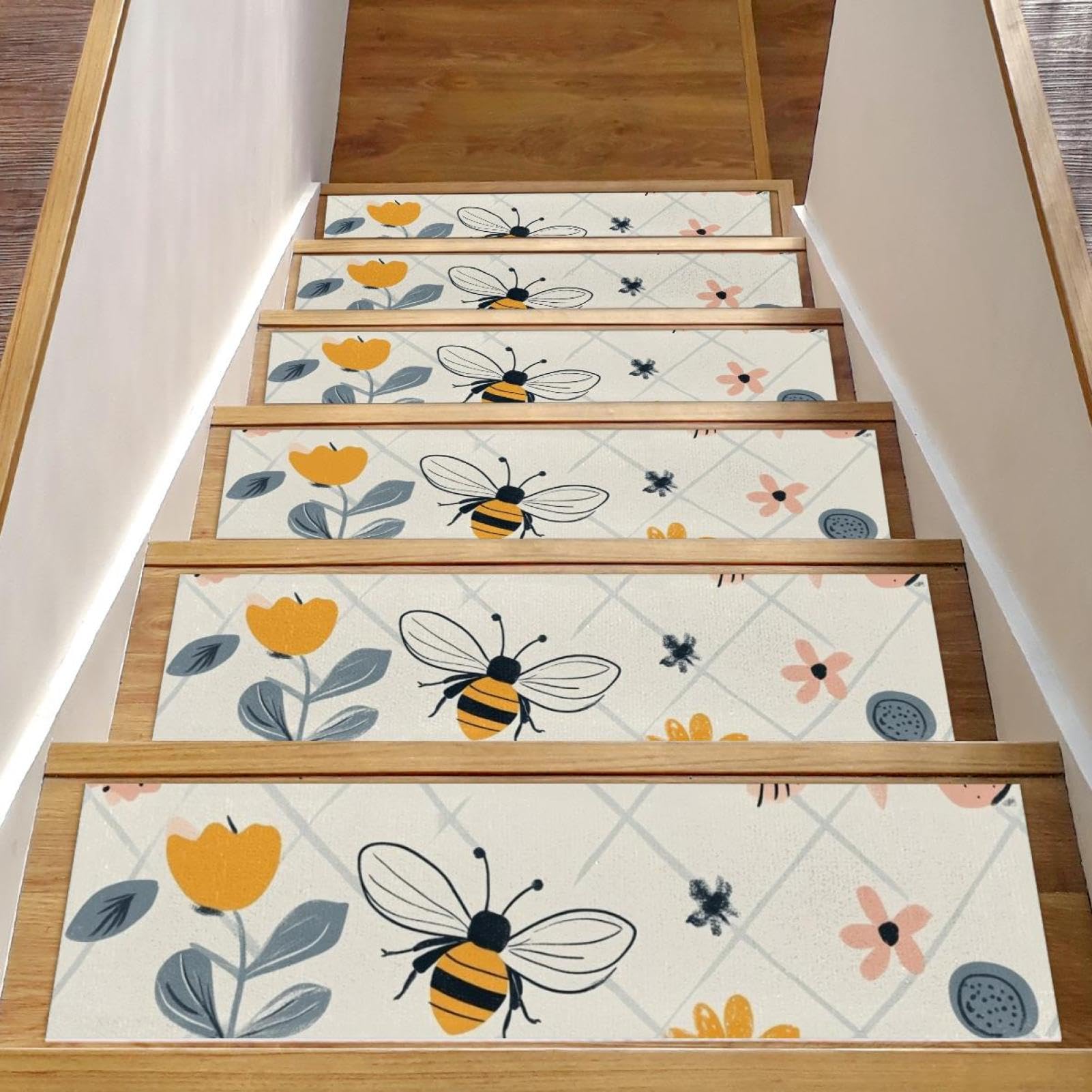 Tapis d'escalier antidérapants en intérieur pour décorer et protéger votre maison chaleureuse