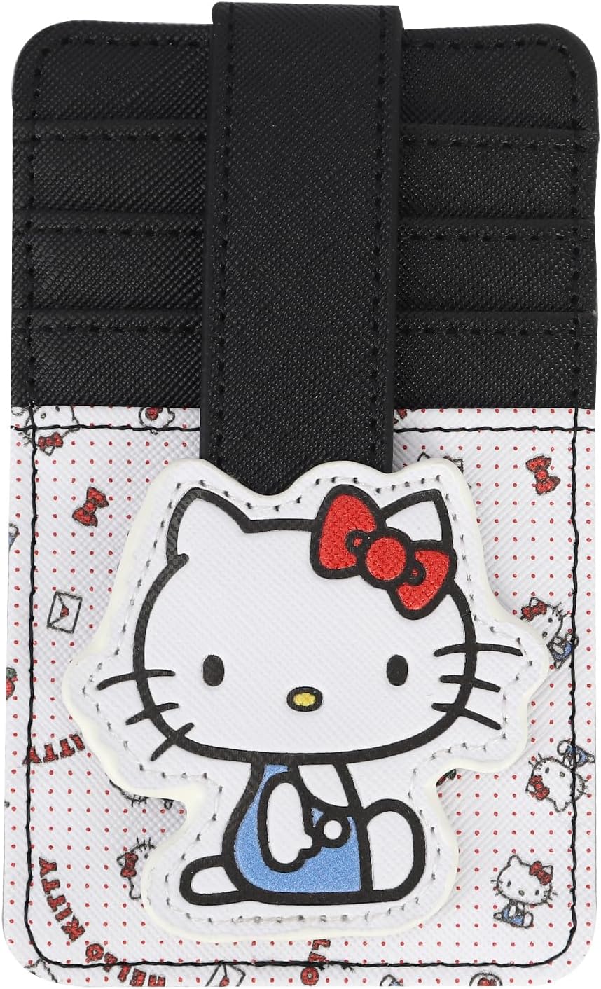 x Hello Cat Kitty RFID Blocking Card Holder Wallet, White, HK0056