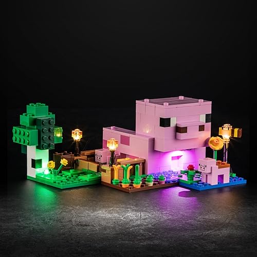 Vaodest Luz LED para Lego 21268 The Baby Pig House Blocks Modelo, diseño y configuración compatible con el modelo 21268 (solo luz LED, no kit de