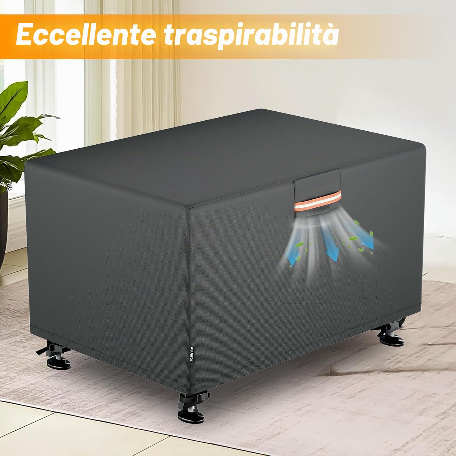 EVRBUL Copertura Protettiva per Tavolo da Calcio Balilla, Copertura per Tavolo da Calcio Impermeabile per Interno/Esterno Resistente ai Raggi UV, Robusta 420D, 160x114x89 cm