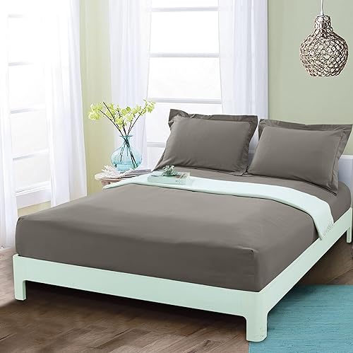 Miniatura 8 de Mocassi - Sábana bajera ajustable de tamaño matrimonial, fresca, profunda caída lateral de hasta 16 pulgadas, 1800 hilos, suave, resiste arrugas,