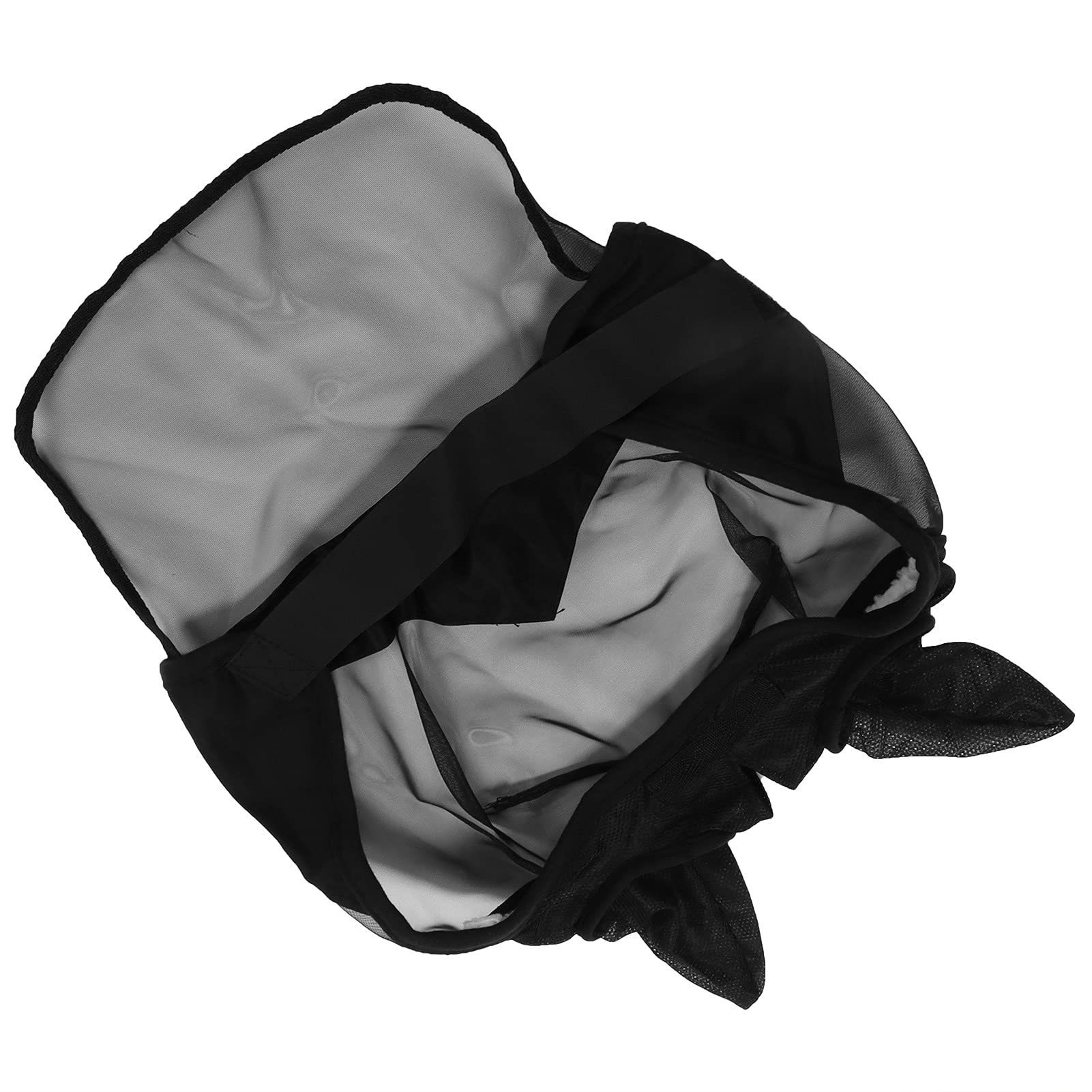 Depisuta Horse Fly with Ears, Secure Fit Goood Horse Head Cover Elastic Clear View with Ears for Horse(M)