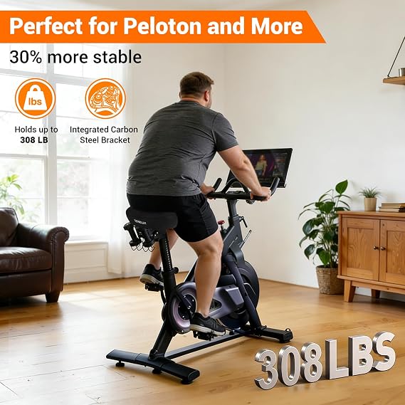 TONBUX Wide Bike Seat for for Men & Women, Comfortable Peloton Bike Seat Cushion, Large Bicycle Seat for Stationary, Exercise, Ebike, Cruiser, Mountain Bike