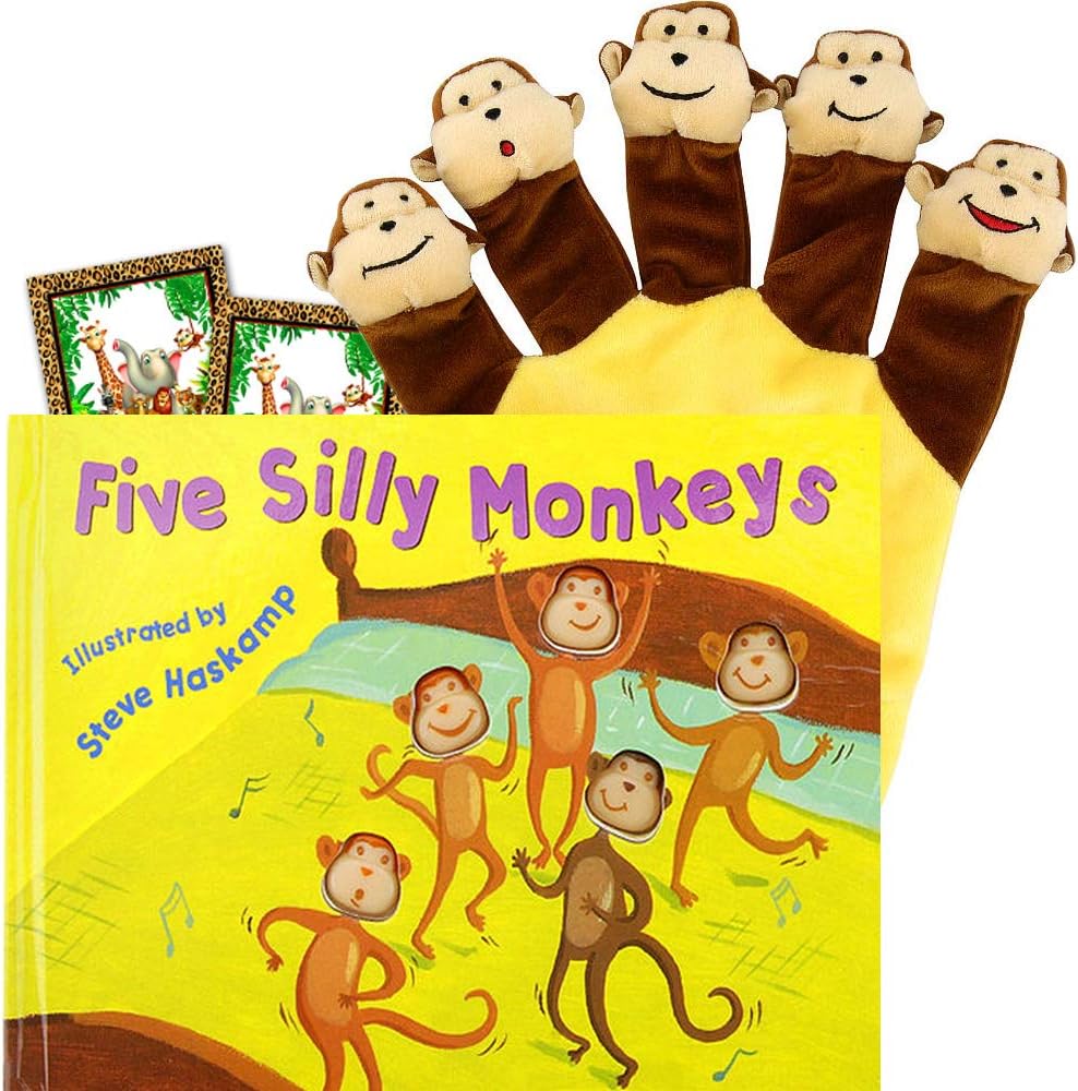 with Hand Puppet -- A Hand Puppet Board Book Baby Toddler (Includes Stickers)
