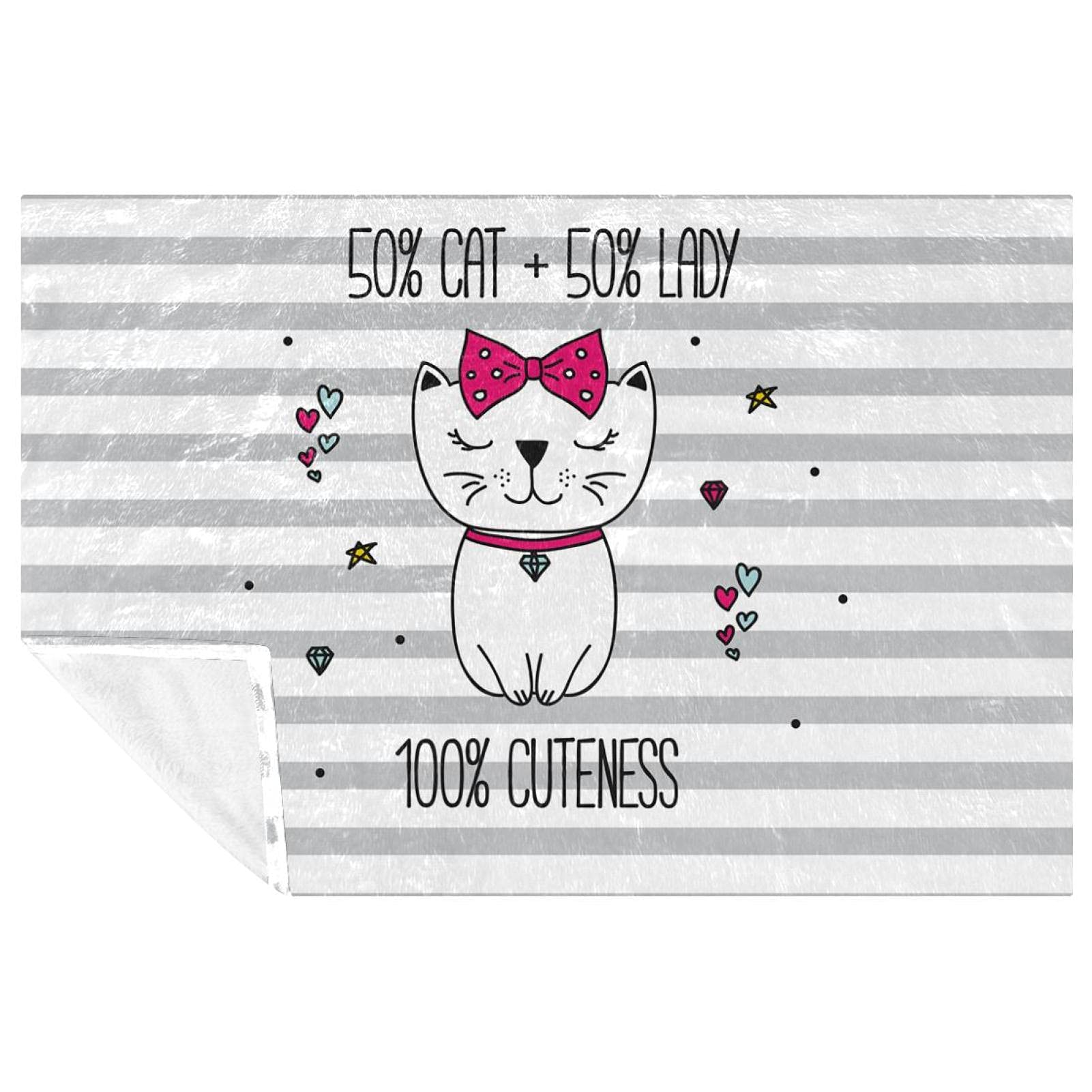 Couverture chat réconfortante plaid douillet pour des moments cocooning