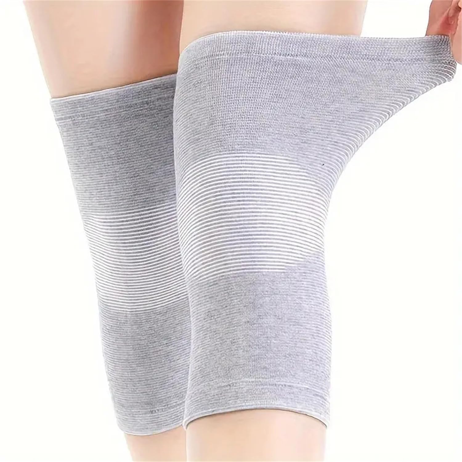 Kniebandage aus Bambusfaser, 2 Stück – atmungsaktiv & rutschfest