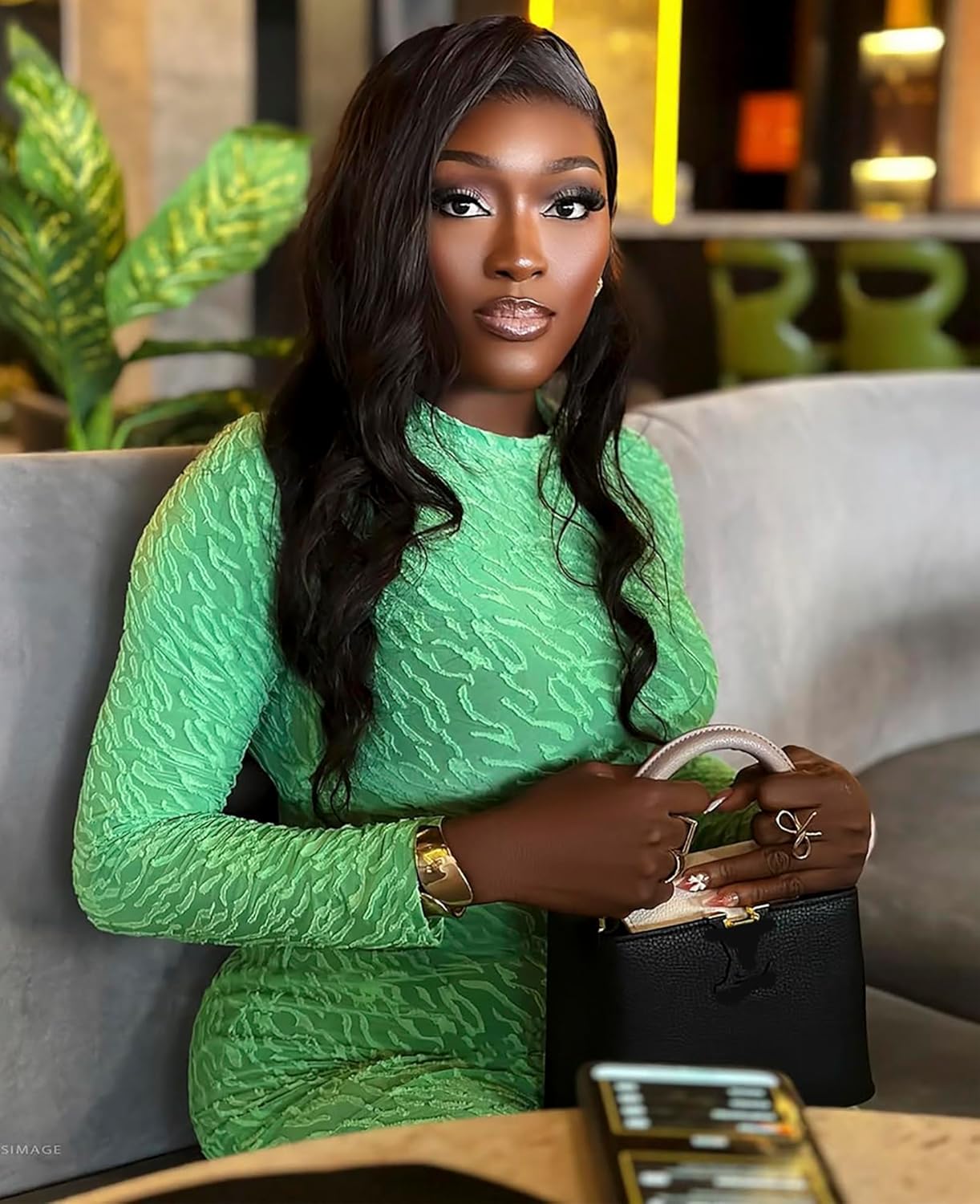 acelyn Women’s Elegant Floral Bodycon Maxi Dress Formal Long Sleeve Mock Neck Wedding Guest Party Cocktail Dress - Image 5