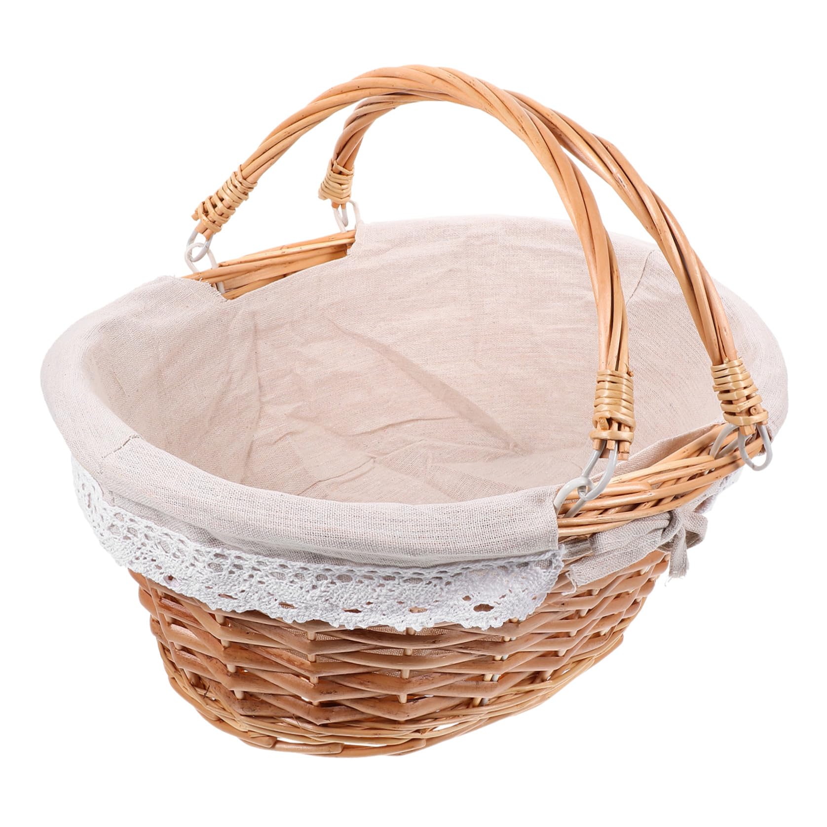 Panier de pique-nique tressé grande capacité extérieur rustique