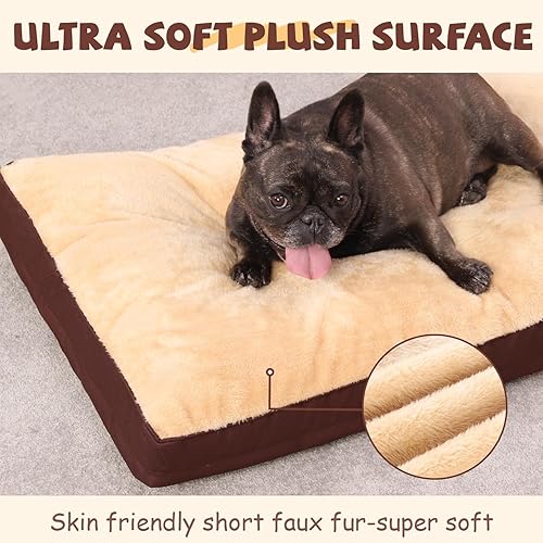 Miniatura 8 de Cama ortopédica para perro, cama impermeable de lujo para perros con funda extraíble lavable, parte inferior antideslizante, colchón para dormir
