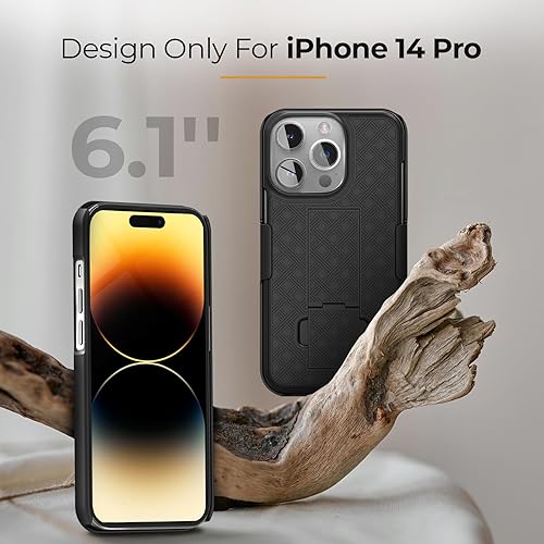 Vista 91 de MOTIVE for iPhone 15 Pro Max Case with Belt Clip, Shell Holster Combo for Apple iPhone 15 Pro Max Holster, Slim Rugged Case, Drop Shockproof