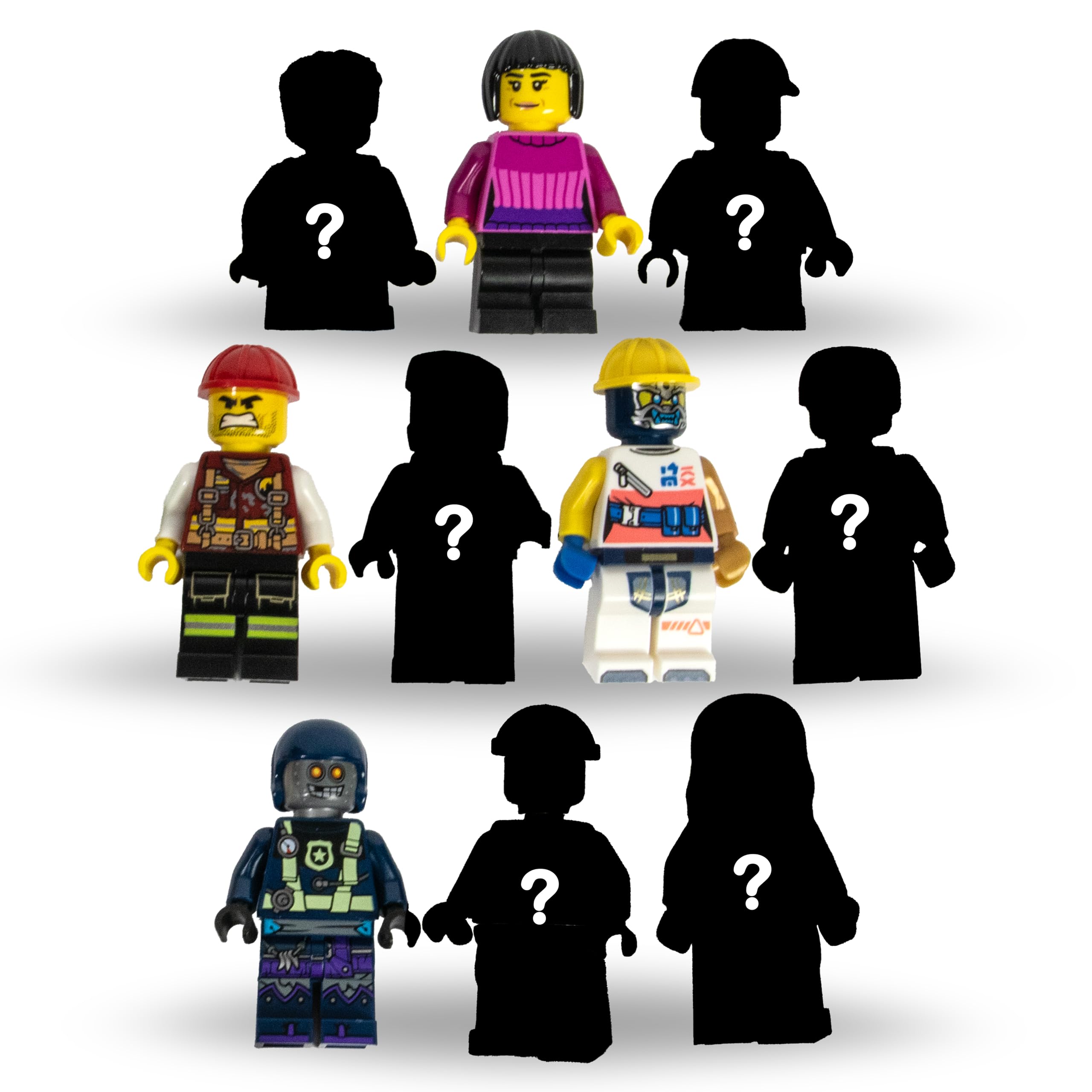 Pack of 10 Random Authentic Lego Figures (9443)