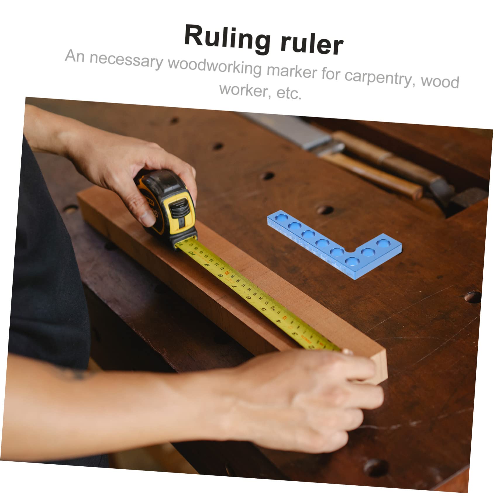 OSALADI 3pezzi Carpentiere Shaped Righello Per e Falegnameria Strumento Misurazione Per e