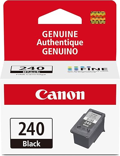 Canon PG-240 Cartucho de tinta negro genuino, compatible con MG2120/3120/4120, MX512/432/472/372/392/522/532/452, MG2220/3220/4220/3520/3620, TS5120
