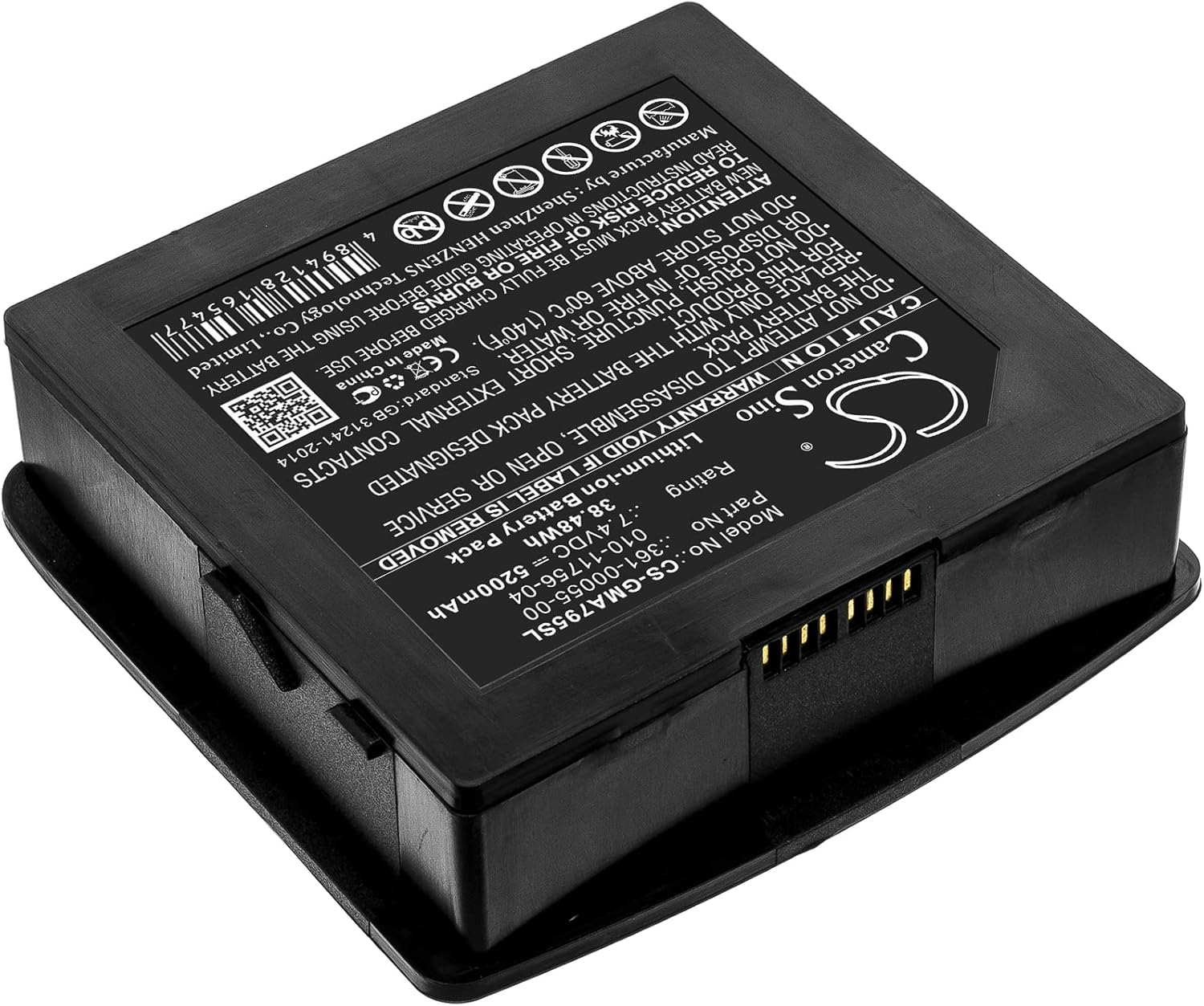 Cameron Sino Battery for Garmin Aera 795, Aera 796 PN:Garmin 010-11756-04, 361-00055-00 5200mAh / 38.48Wh