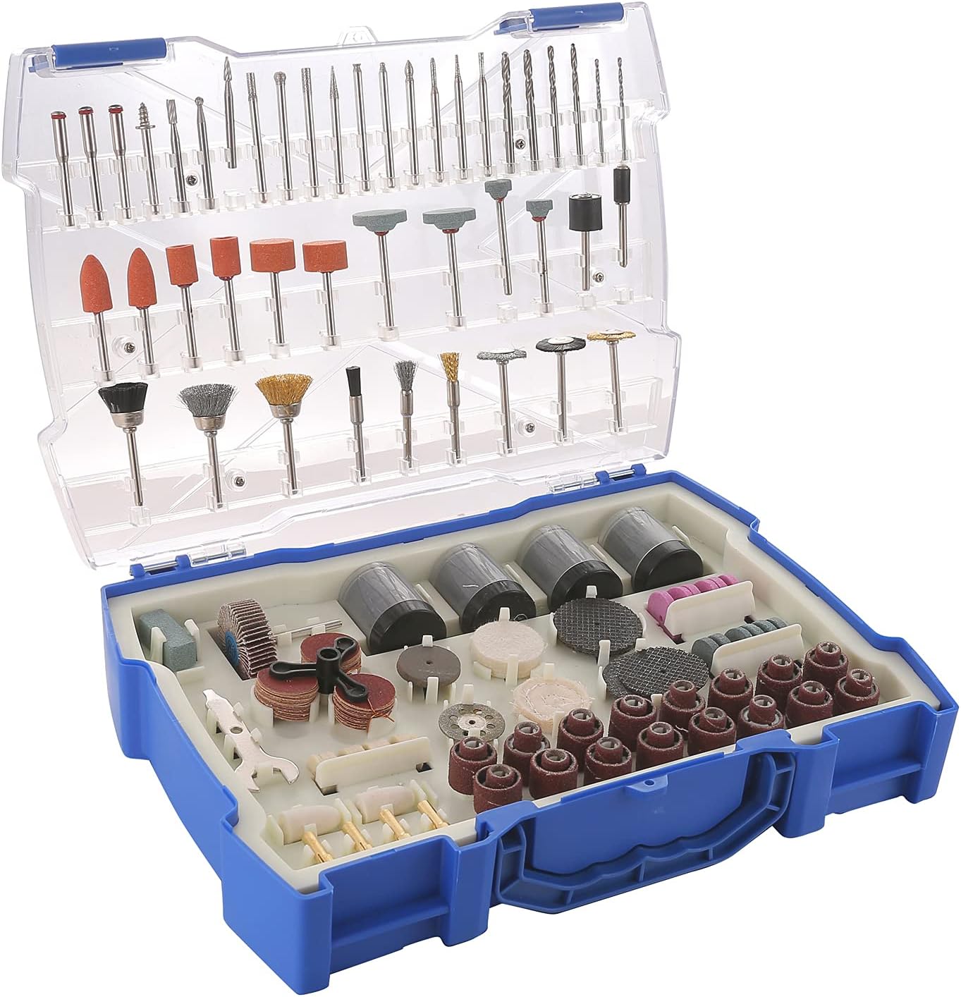 Kit Accessoires Pour Outil Rotatif VEVOR 357 Pièces – Tige 3,2 Mm – Pour Sculpter, Poncer, Couper, Polir – Avec Boîte De Rangement
