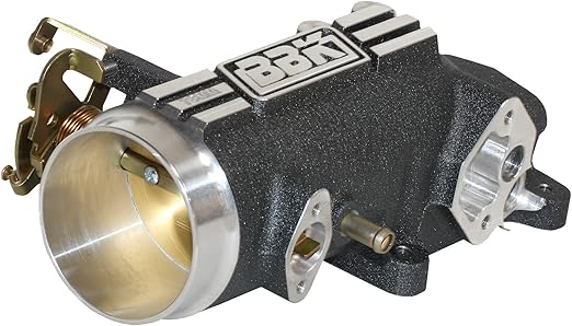 BBK Performance BBK 1780 78mm Throttle Intake - High Flow Power Plus Series for Ford Mustang GT 4.6L 2V - Charcoal Finish