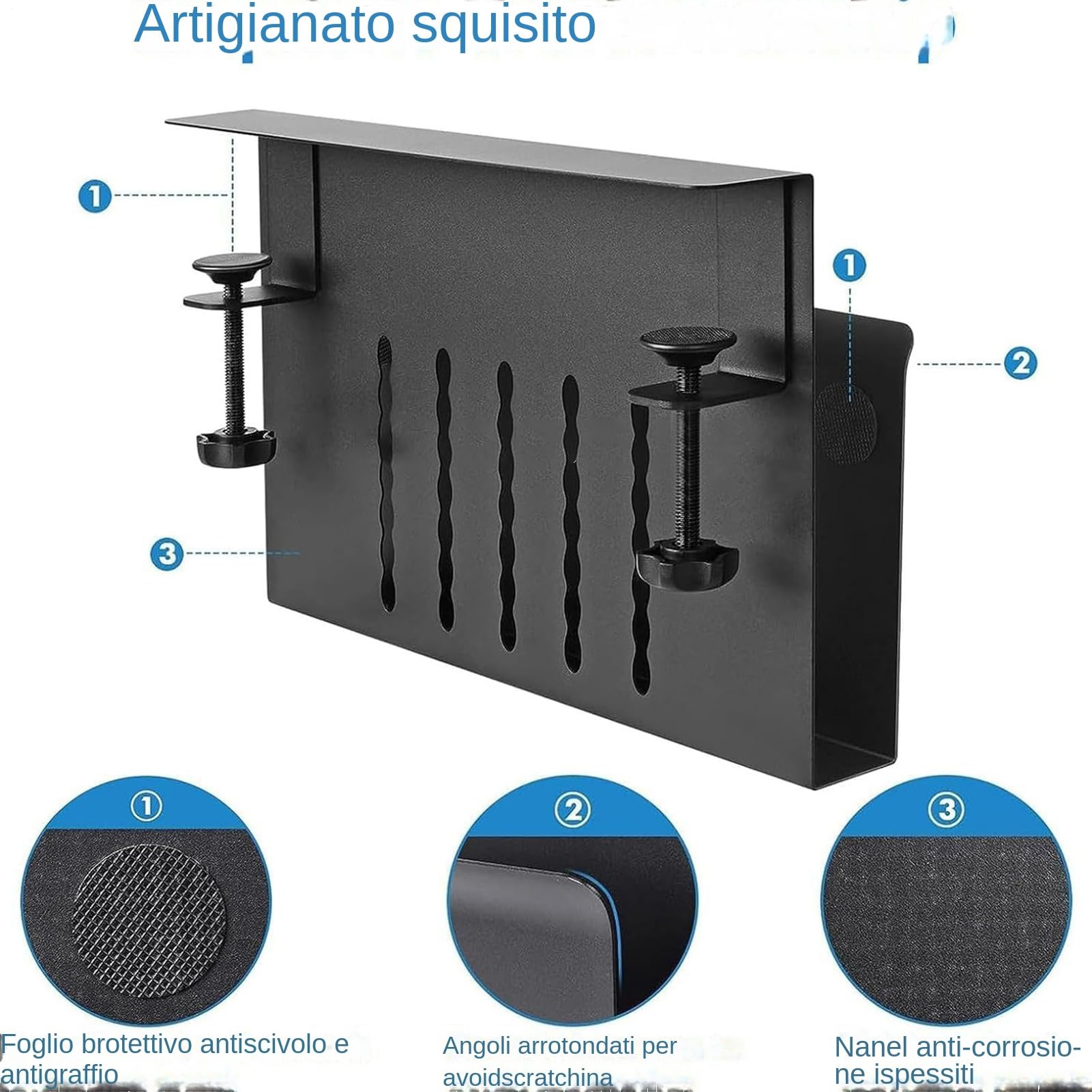 mit Schreibtischklemme – Organizer aus robustem Metall, schwimmender