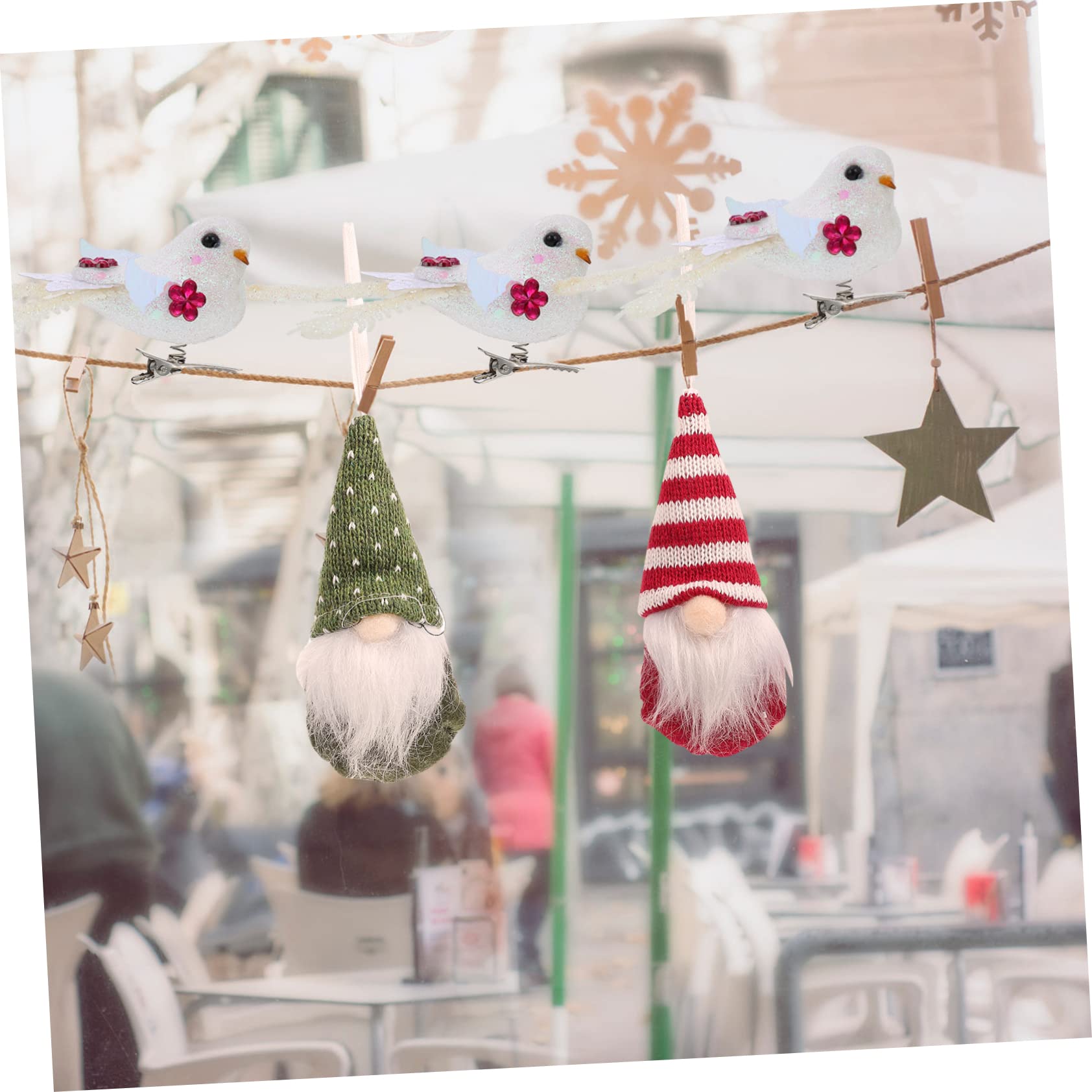 Alipis 5 Sätze Schaum Vogel Künstlicher Vogelschmuck Vogelverzierung Vogel Baumschmuck Weihnachtsbaumdeko Tannenbaum Dekoration Heimdekoration Simulationsvögel Ornamente Weiß 6 Stück * 5