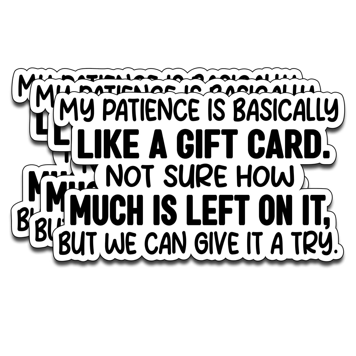 Photo 1 of (3PCS) Workin’ Ain’t Easy Vinyl Sticker Funny Sarcastic Waterproof Sticker for Laptop Water Bottle Car Phone. 3x1.2 Inches